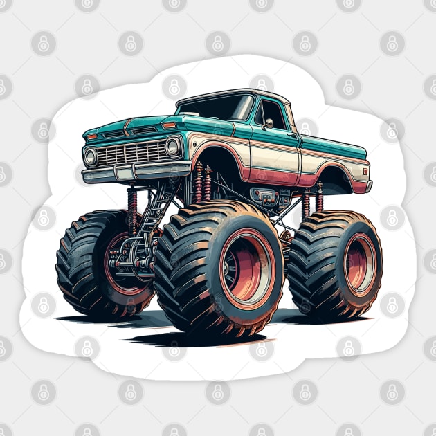 Monster Truck Sticker by Vehicles-Art